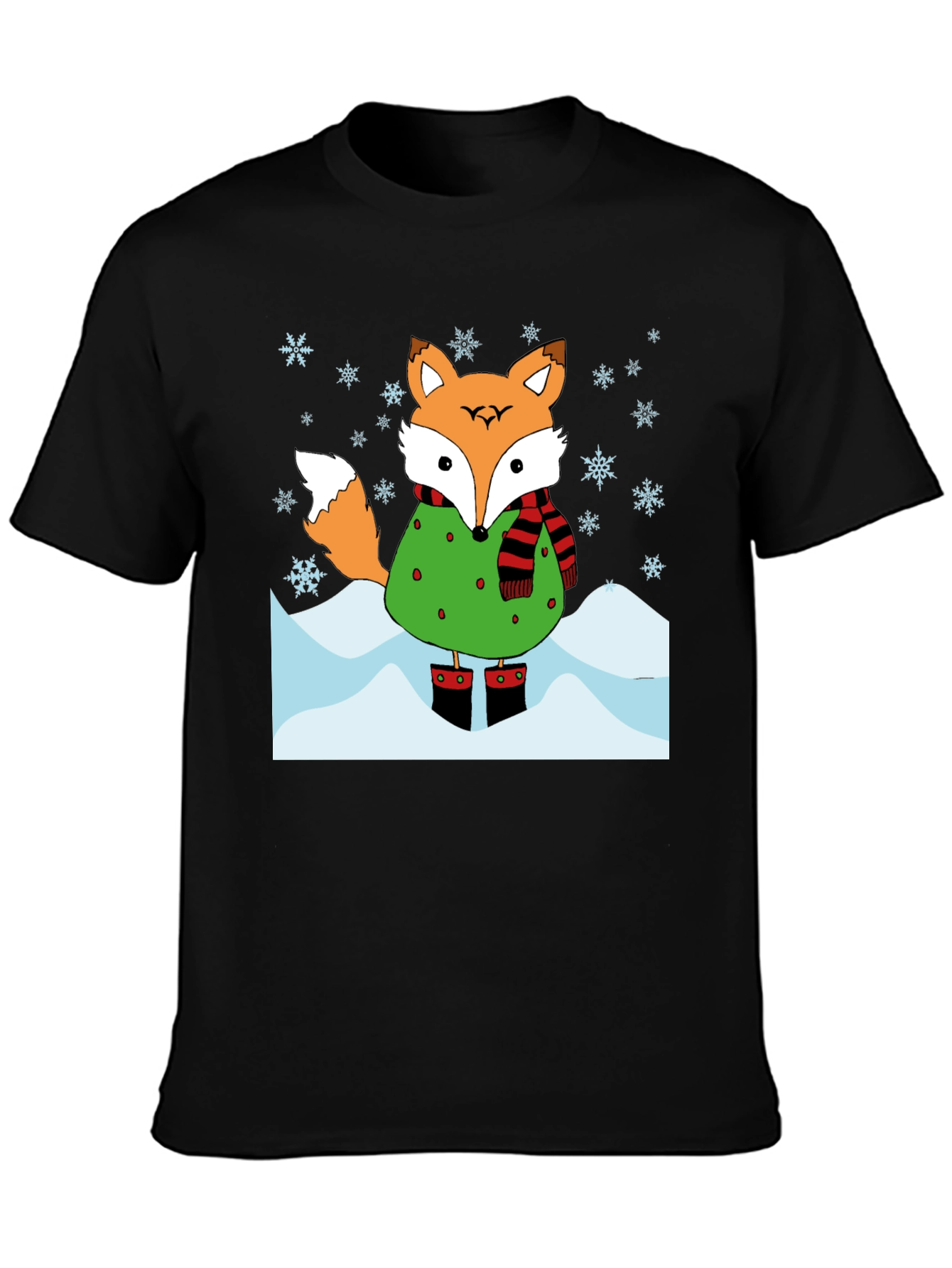 Winter Fox Graphic T-Shirt
