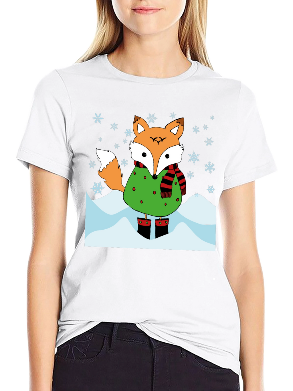 Winter Fox Graphic T-Shirt