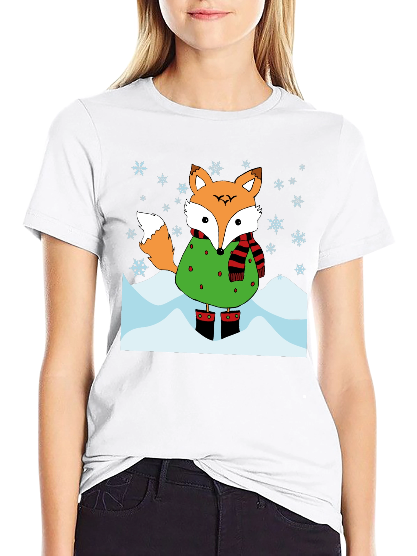 Winter Fox Graphic T-Shirt