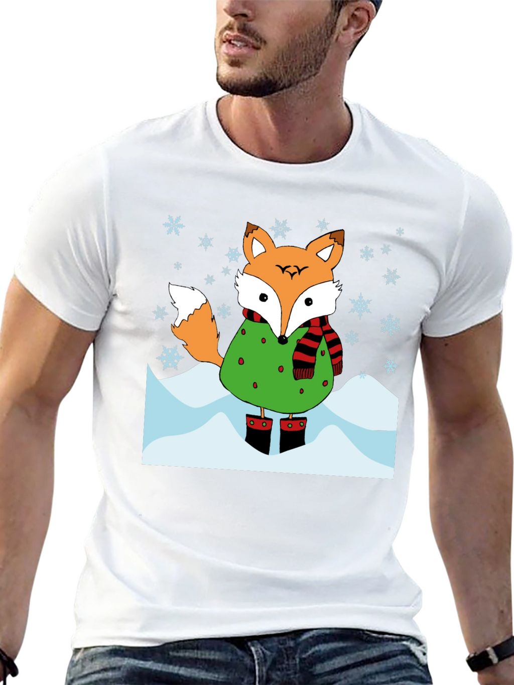 Winter Fox Graphic T-Shirt