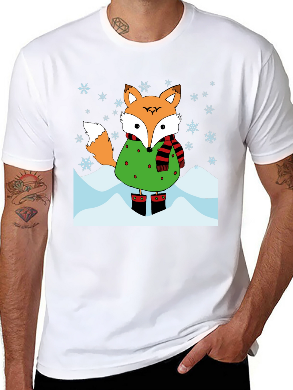 Winter Fox Graphic T-Shirt