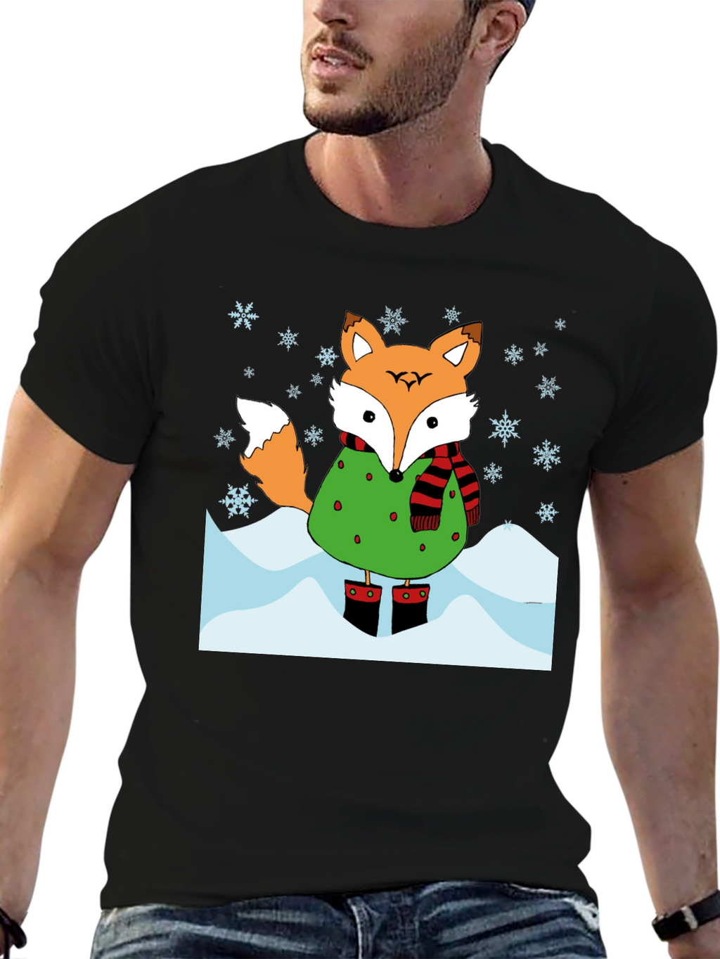 Winter Fox Graphic T-Shirt
