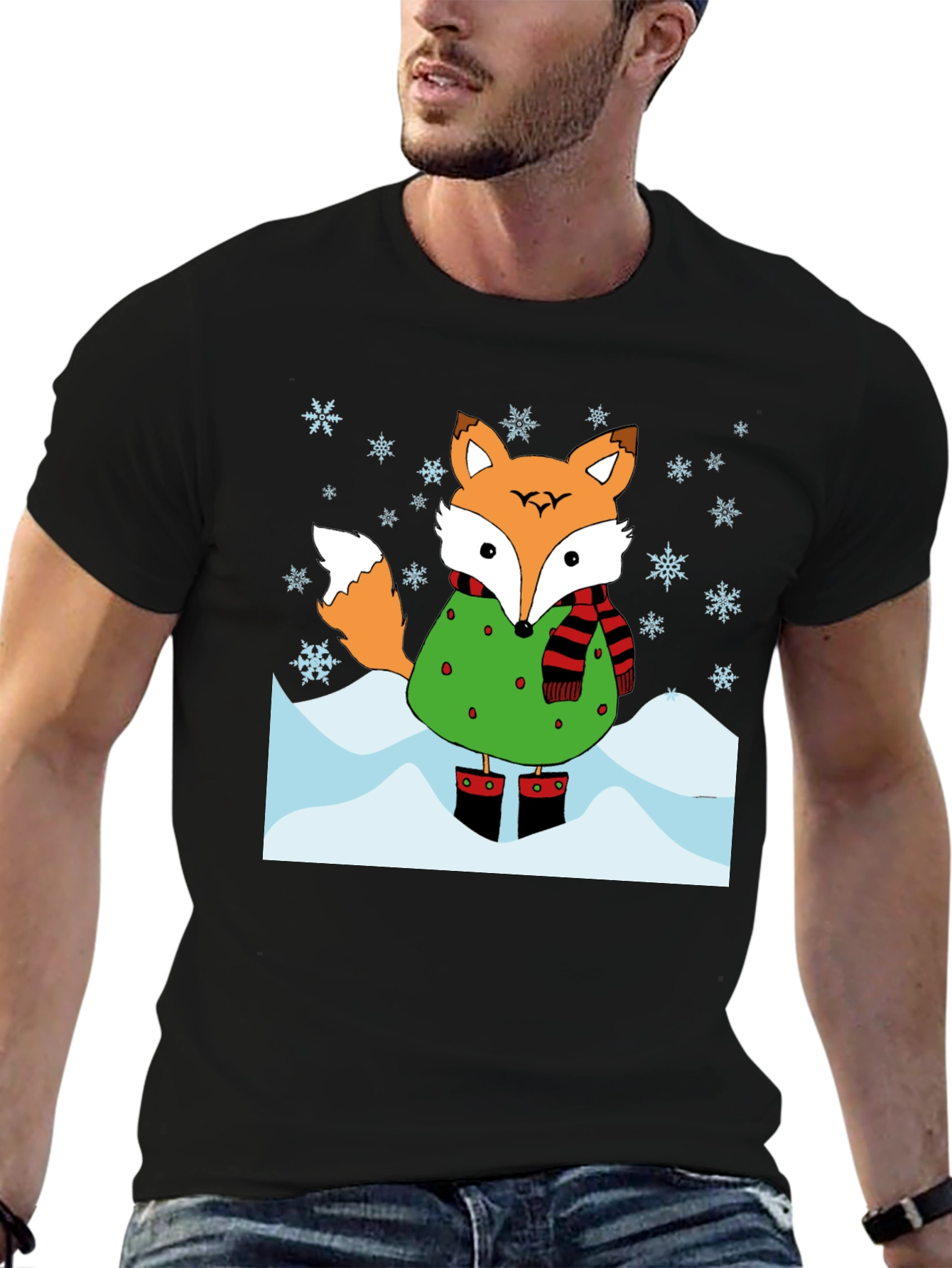 Winter Fox Graphic T-Shirt