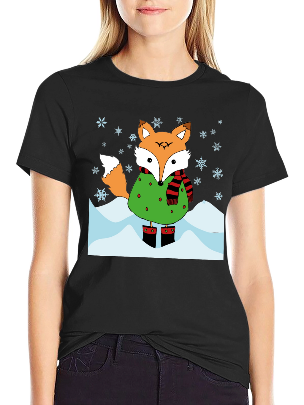 Winter Fox Graphic T-Shirt