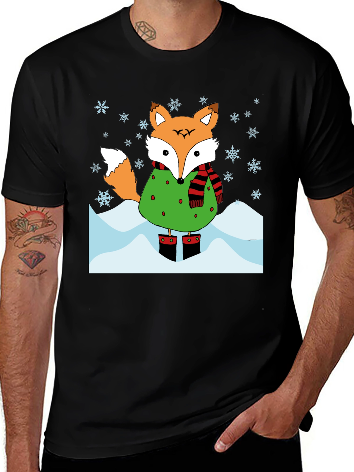 Winter Fox Graphic T-Shirt