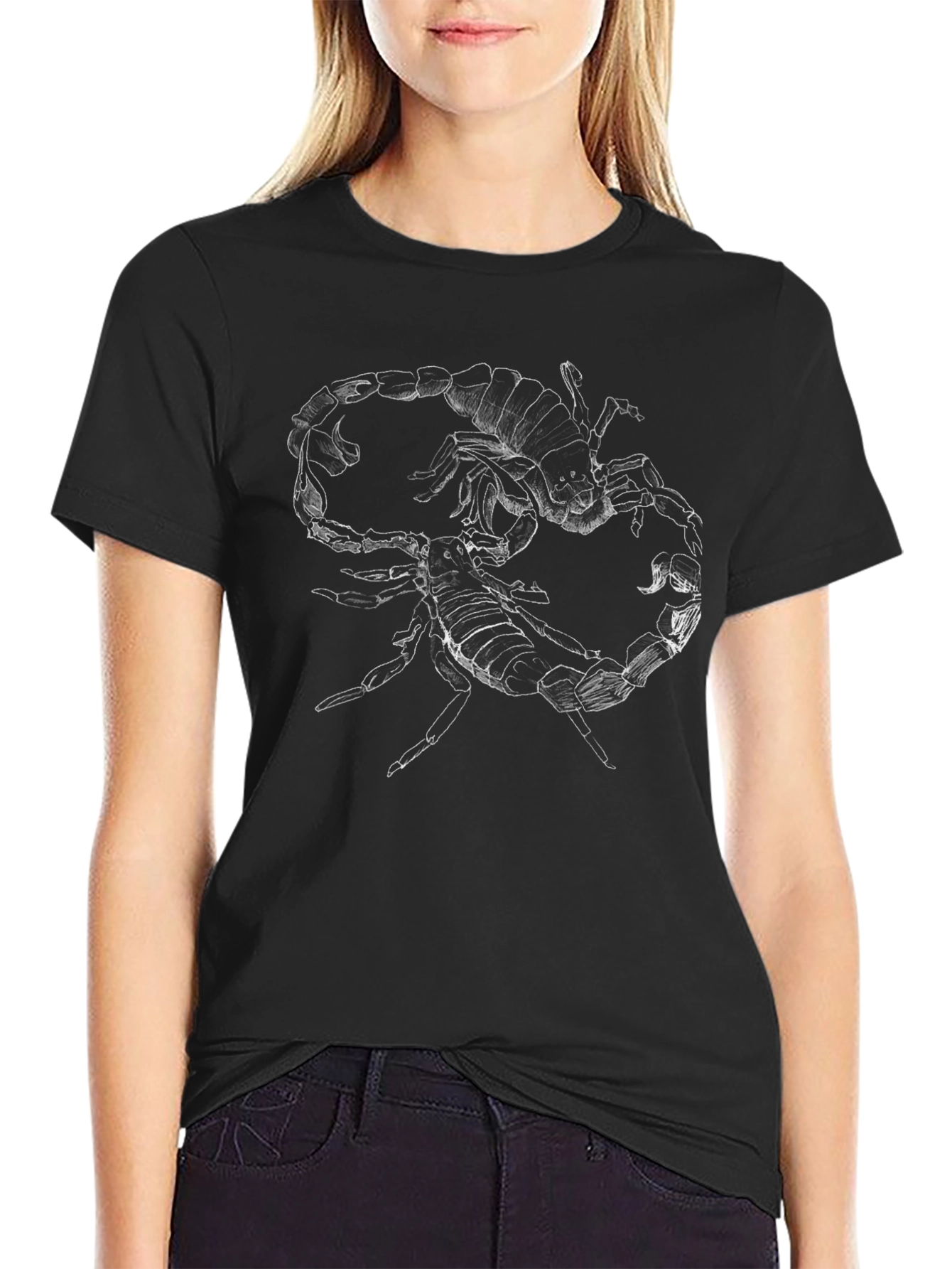 Scorpion Graphic Tee - Black Cotton