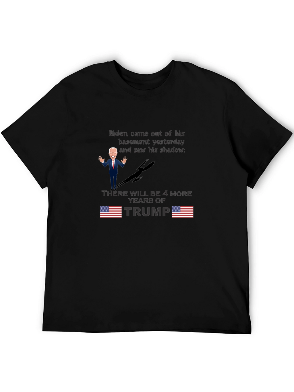 Biden Shadow Trump T-Shirt - Funny Political Tee