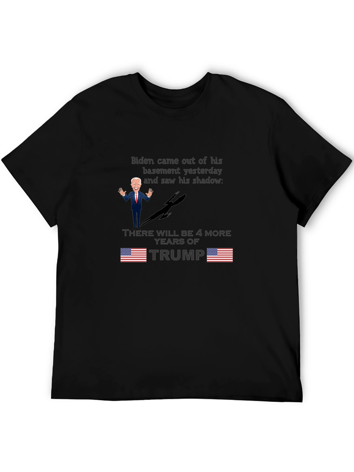 Biden Shadow Trump T-Shirt - Funny Political Tee