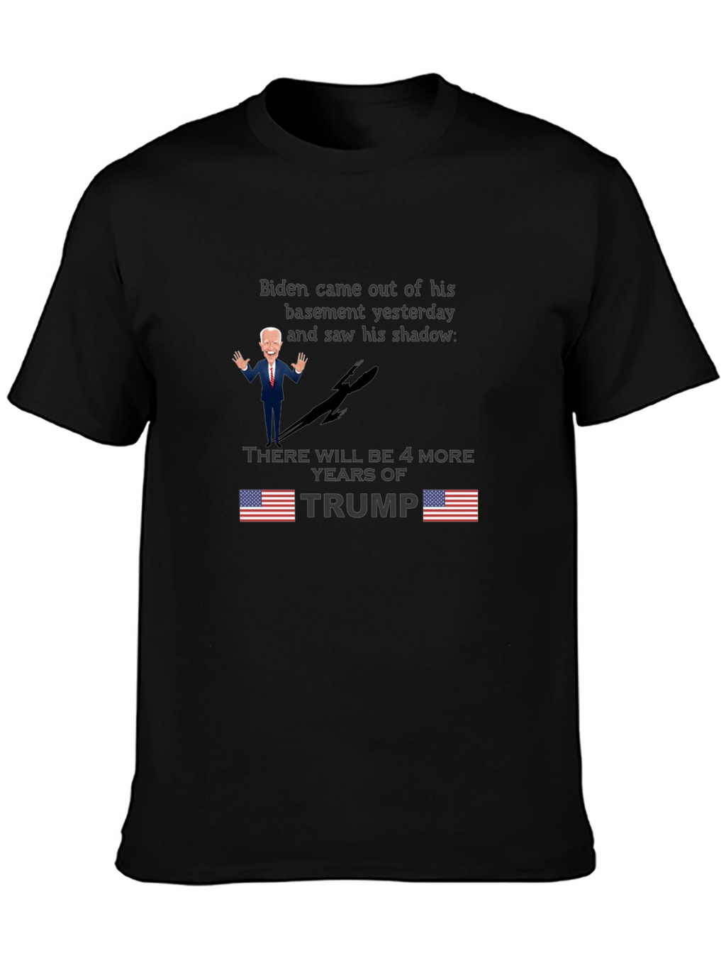 Biden Shadow Trump T-Shirt - Funny Political Tee