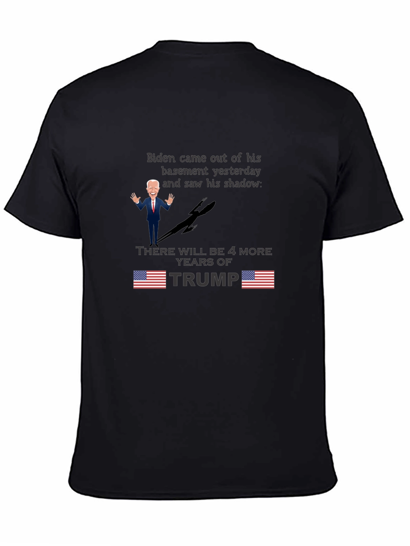 Biden Shadow Trump T-Shirt - Funny Political Tee