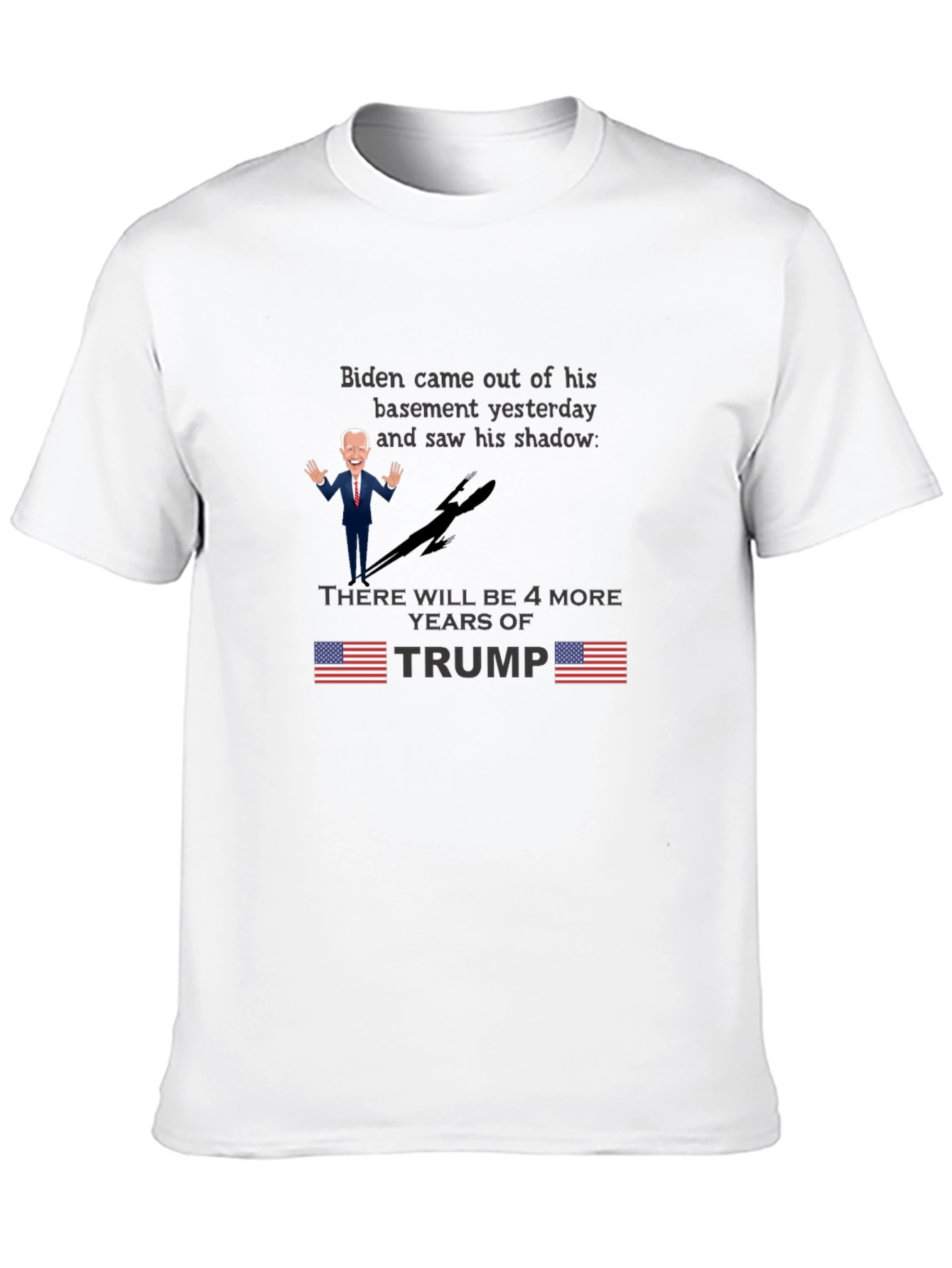 Biden Shadow Trump T-Shirt - Funny Political Tee