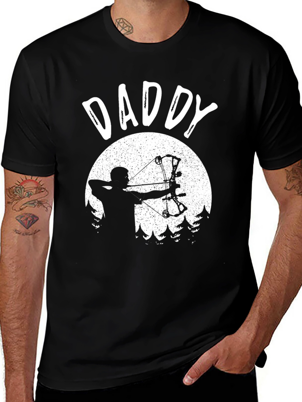 Daddy Archery T-Shirt - Bow Hunting Dad Tee