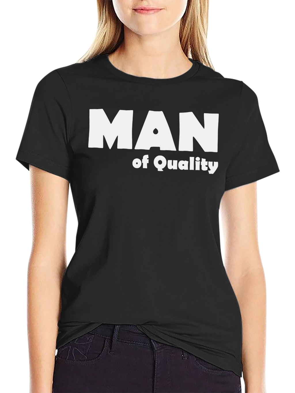 Man of Quality Graphic T-Shirt - Black