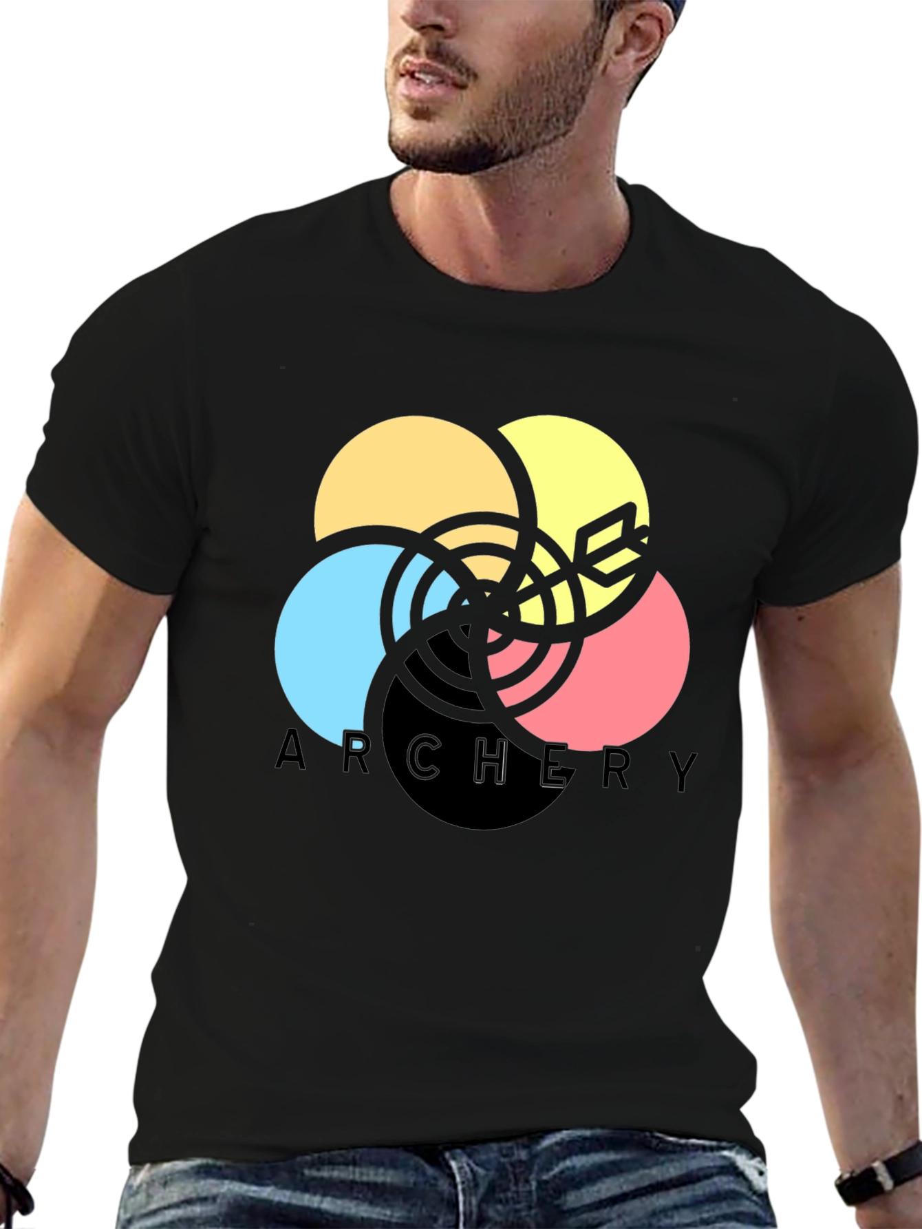 Archery Target T-Shirt - Colorful Design