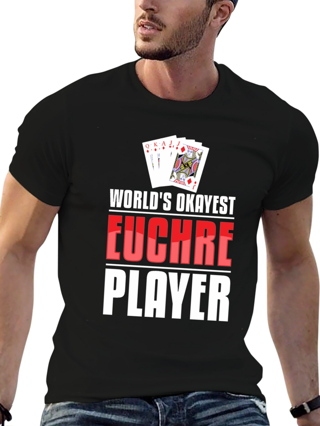 Funny Euchre Player Graphic T-Shirt