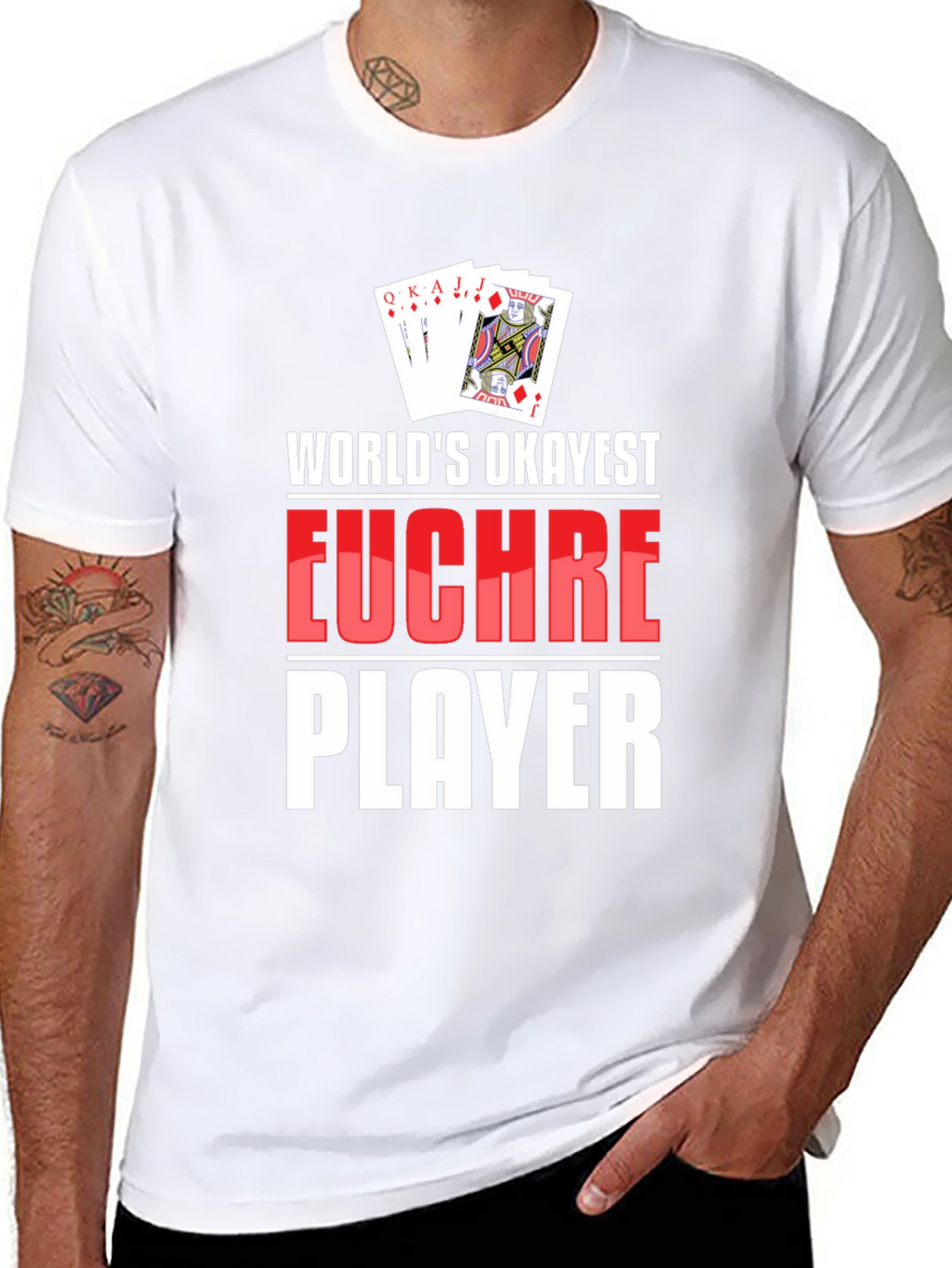 Funny Euchre Player Graphic T-Shirt