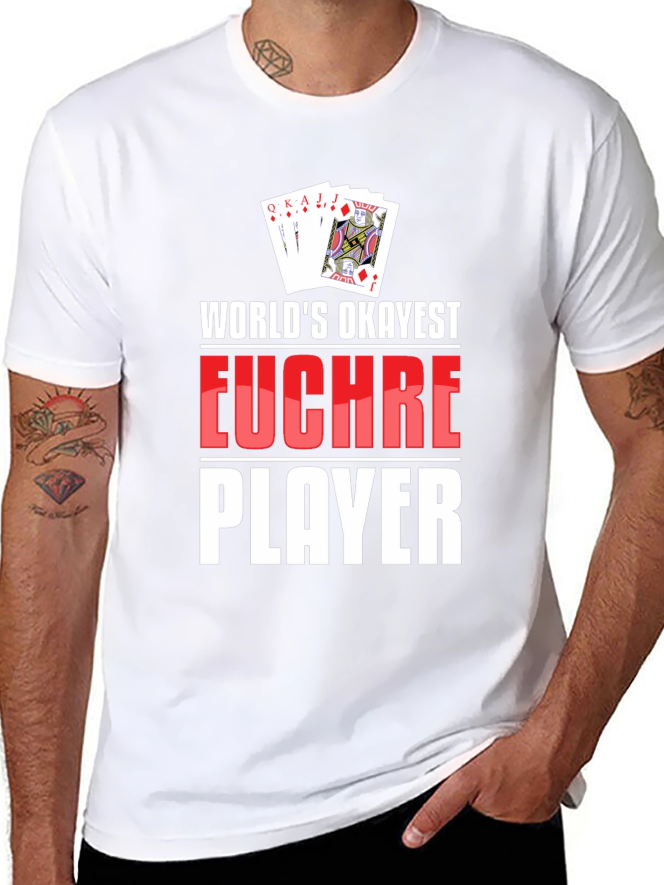 Funny Euchre Player Graphic T-Shirt