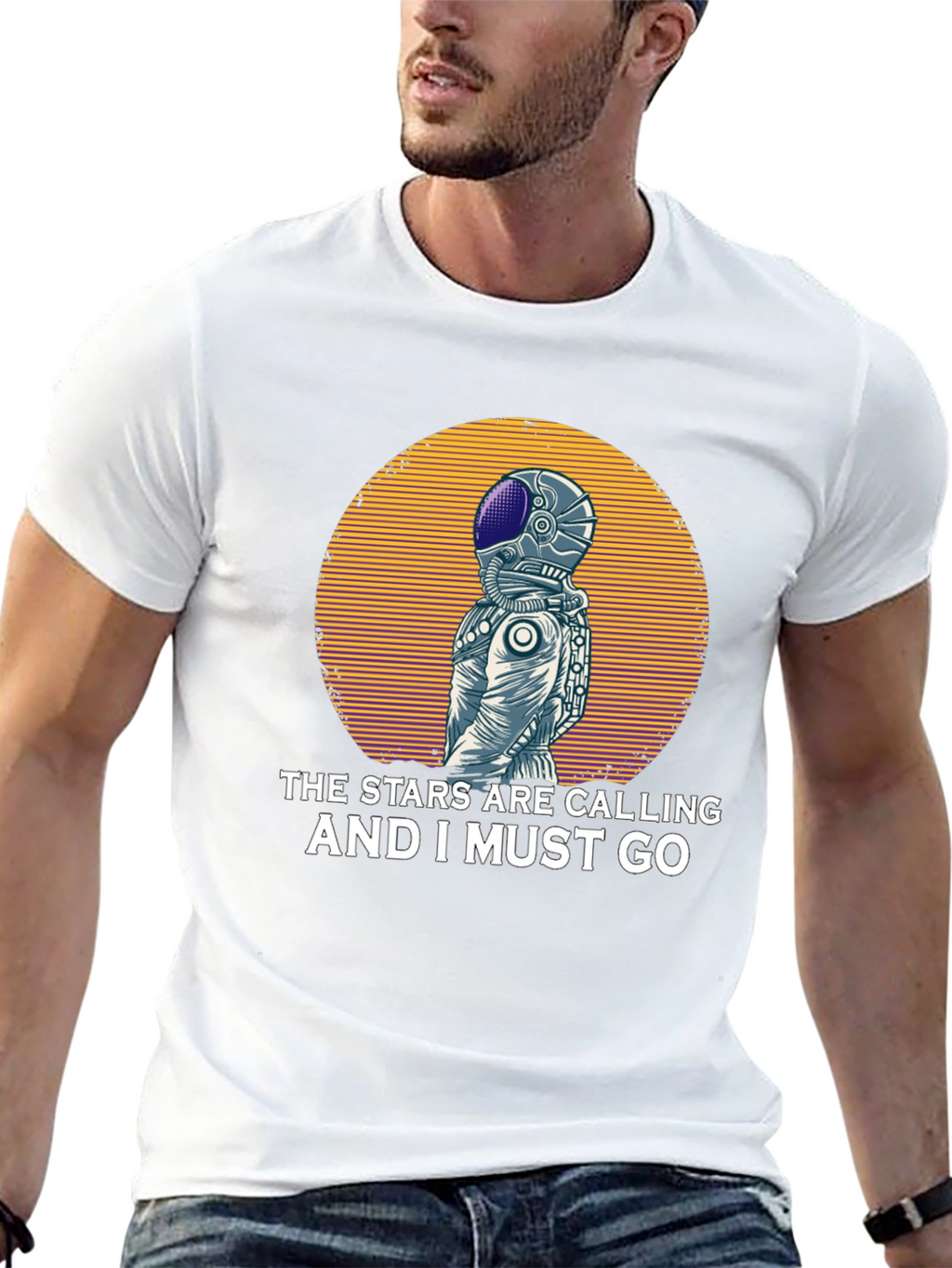Stars are Calling Astronaut Graphic T-Shirt