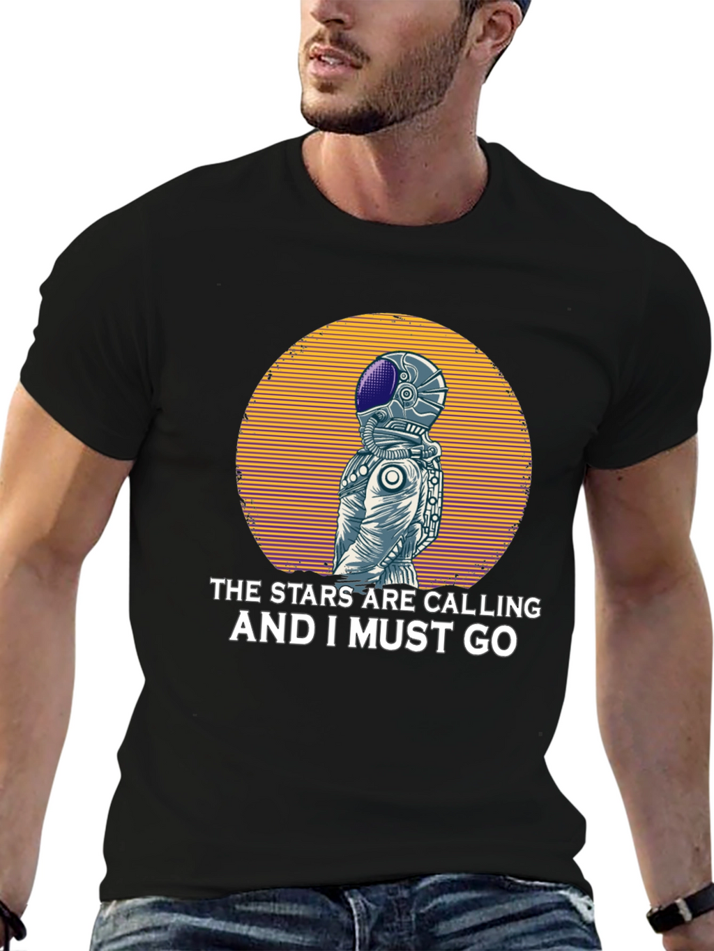 Stars are Calling Astronaut Graphic T-Shirt