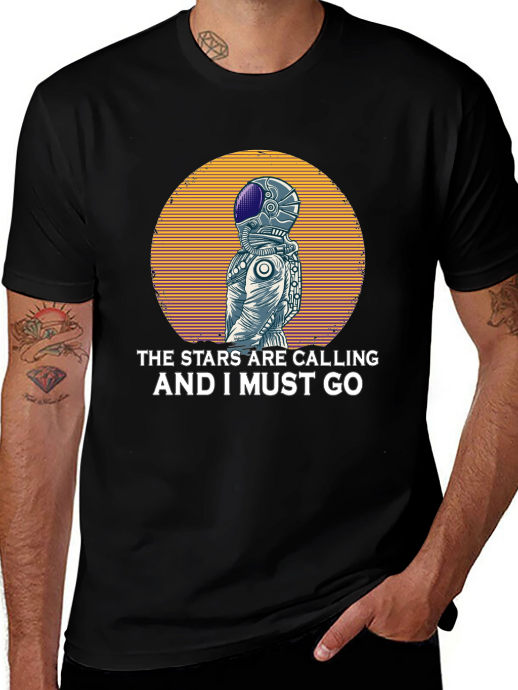Stars are Calling Astronaut Graphic T-Shirt