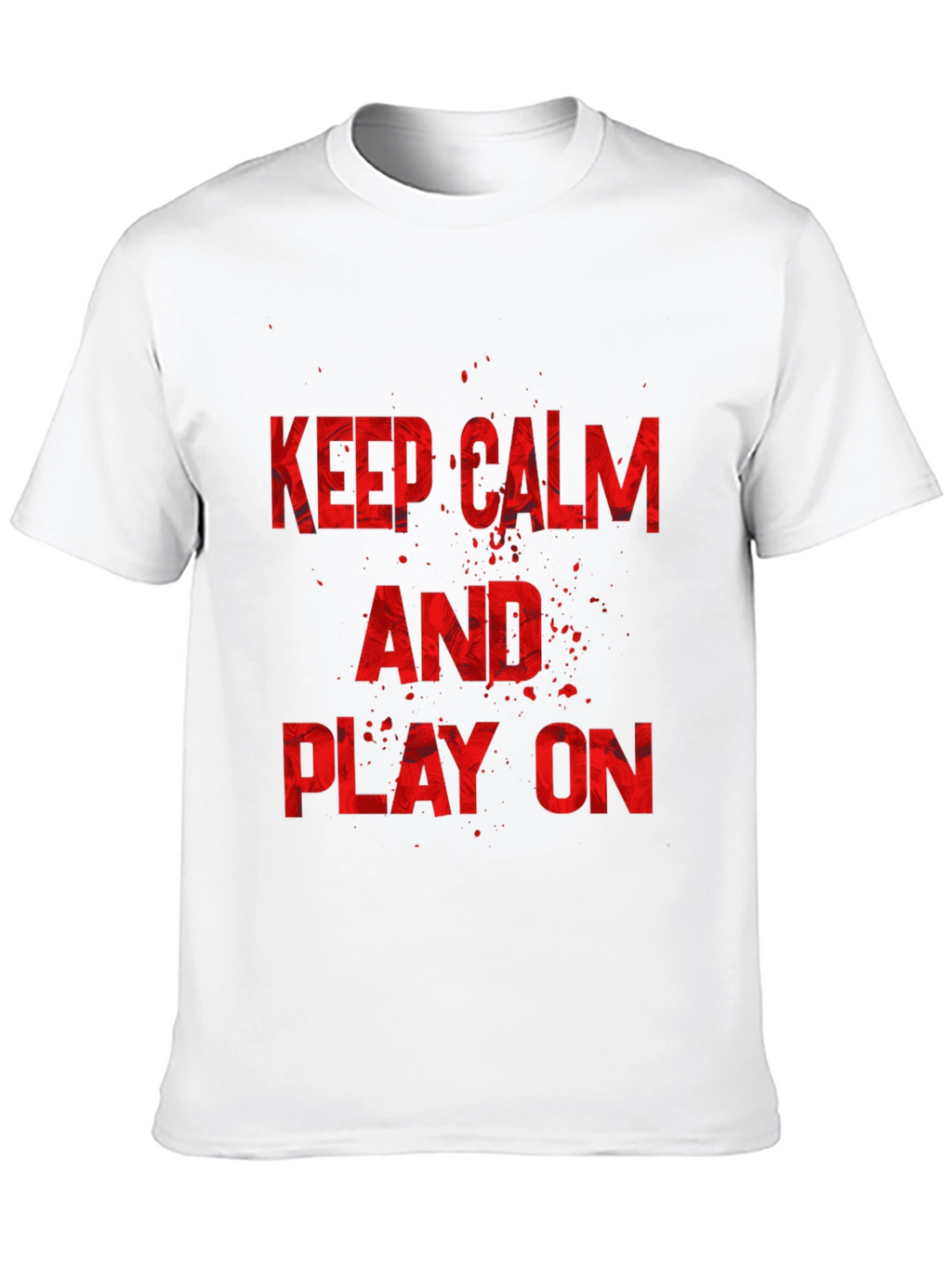Keep Calm and Play On Black Graphic Tee
