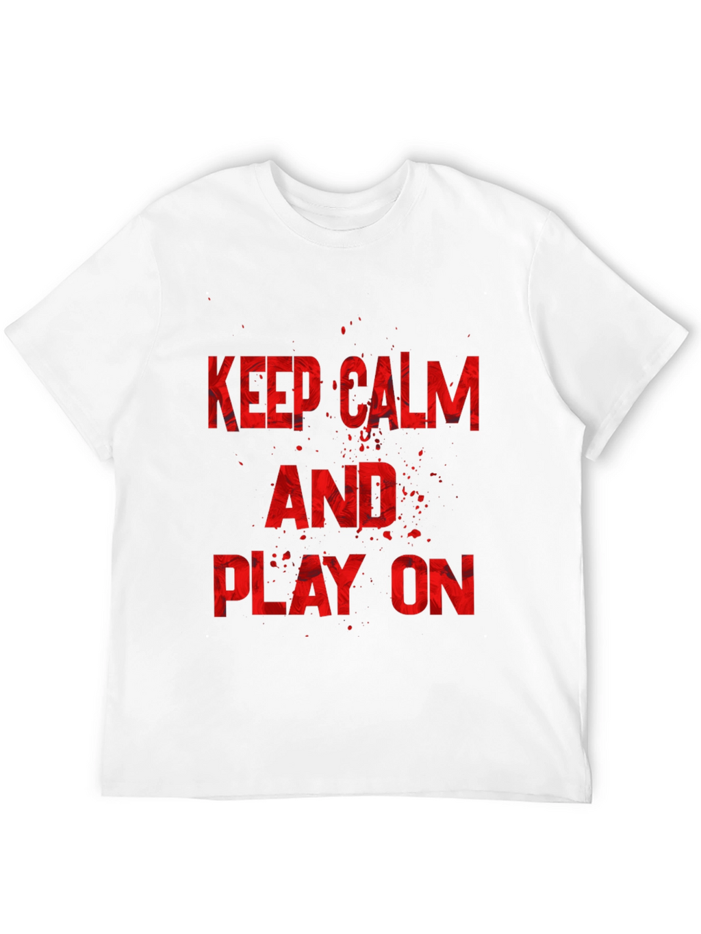 Keep Calm and Play On Black Graphic Tee