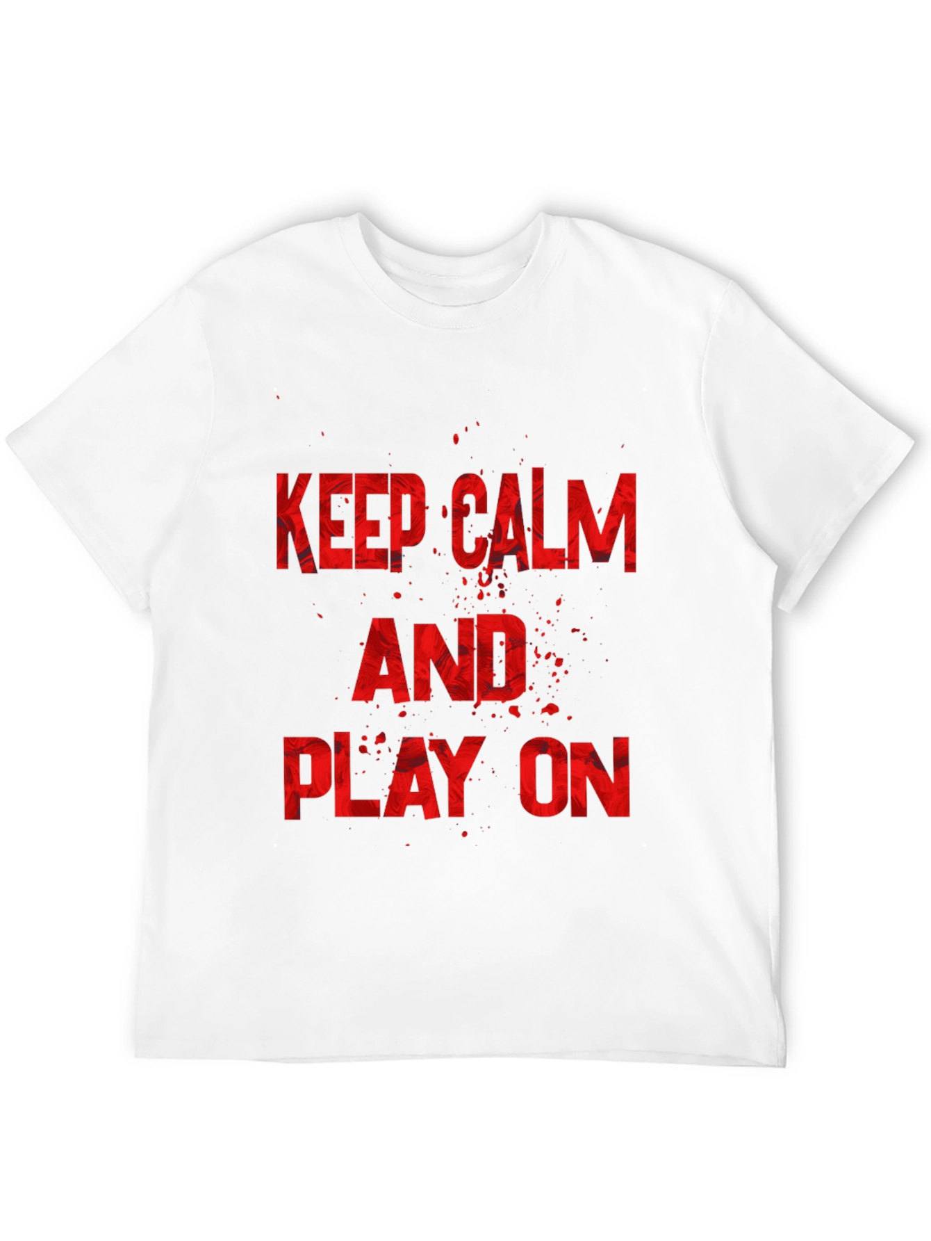 Keep Calm and Play On Black Graphic Tee