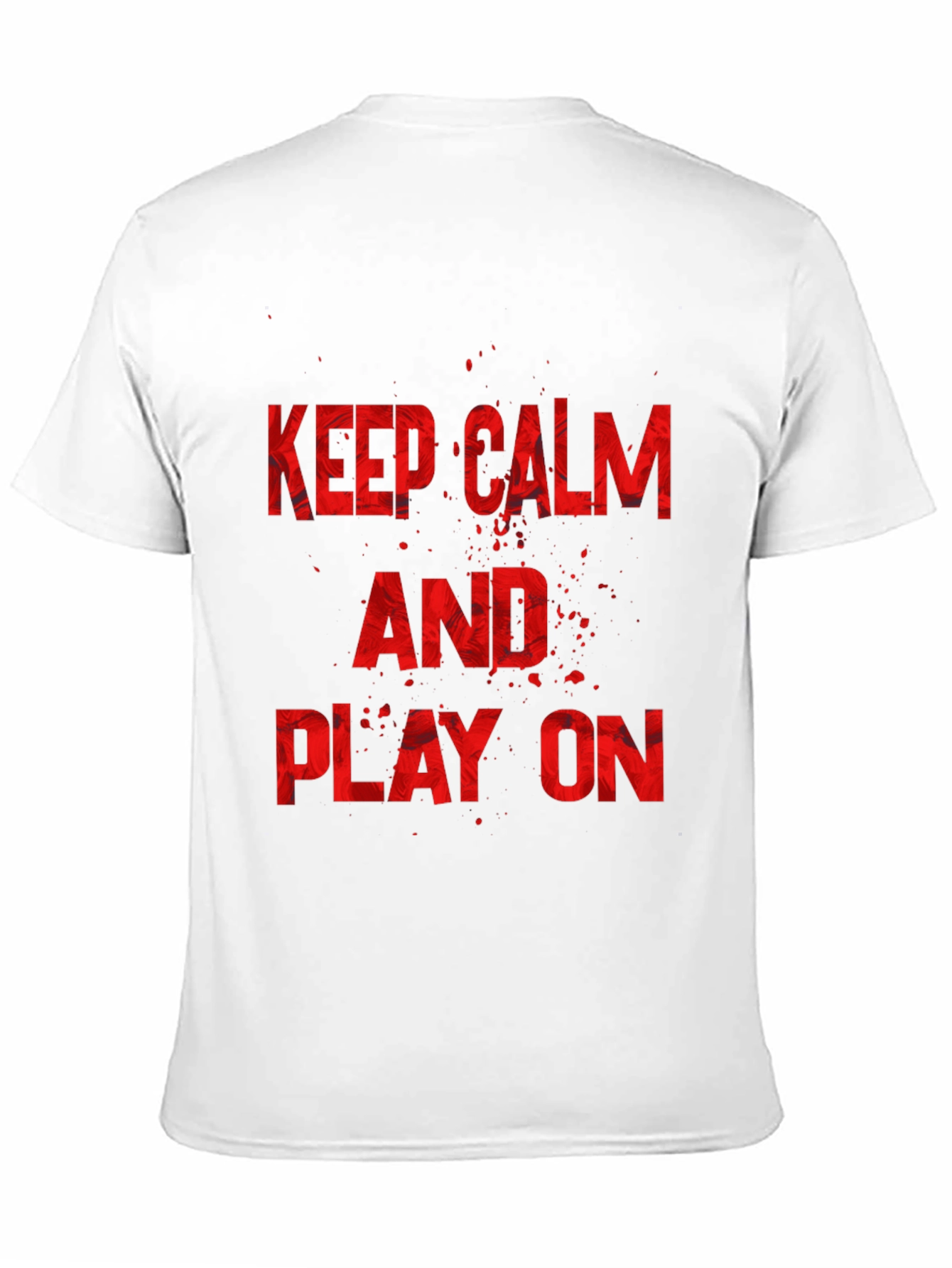 Keep Calm and Play On Black Graphic Tee