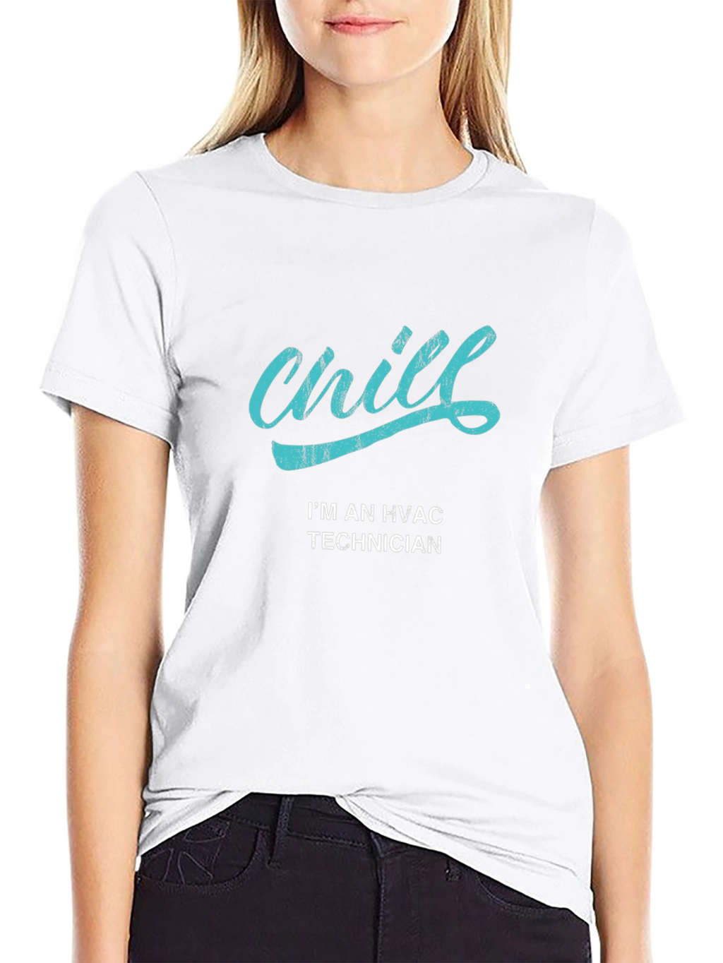 Chill HVAC Technician Black T-Shirt
