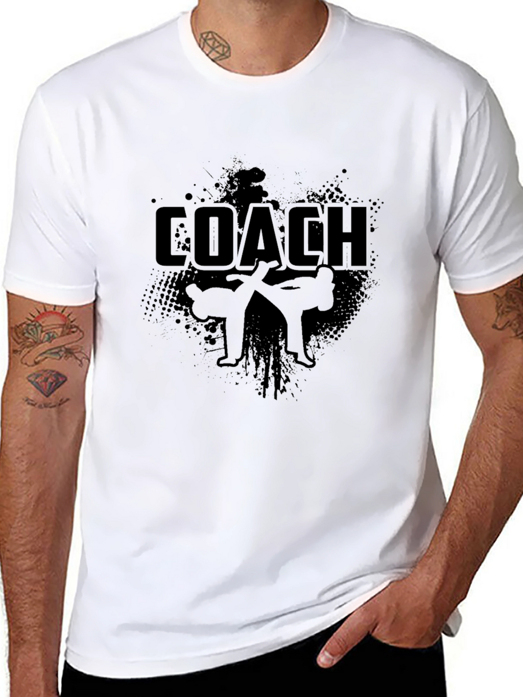 Coach Judo T-Shirt - Black Graphic Tee