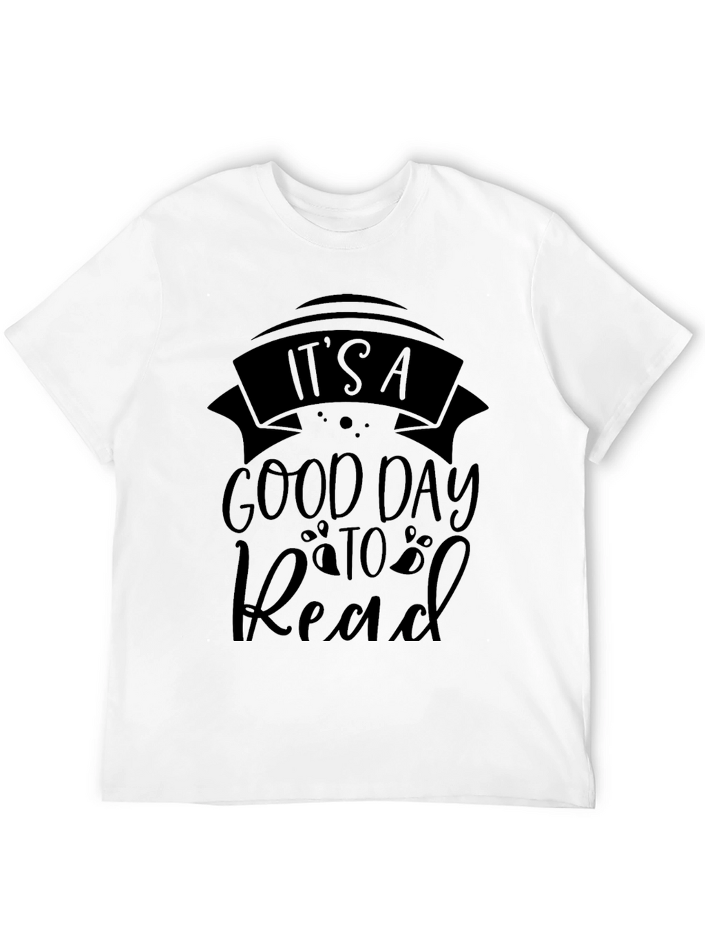 Its A Good Day to Read Black Graphic T-Shirt