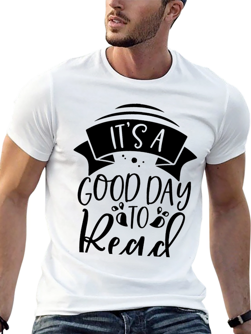 Its A Good Day to Read Black Graphic T-Shirt