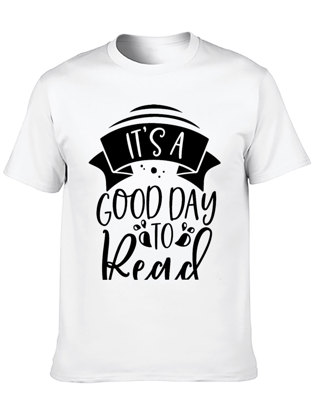 Its A Good Day to Read Black Graphic T-Shirt