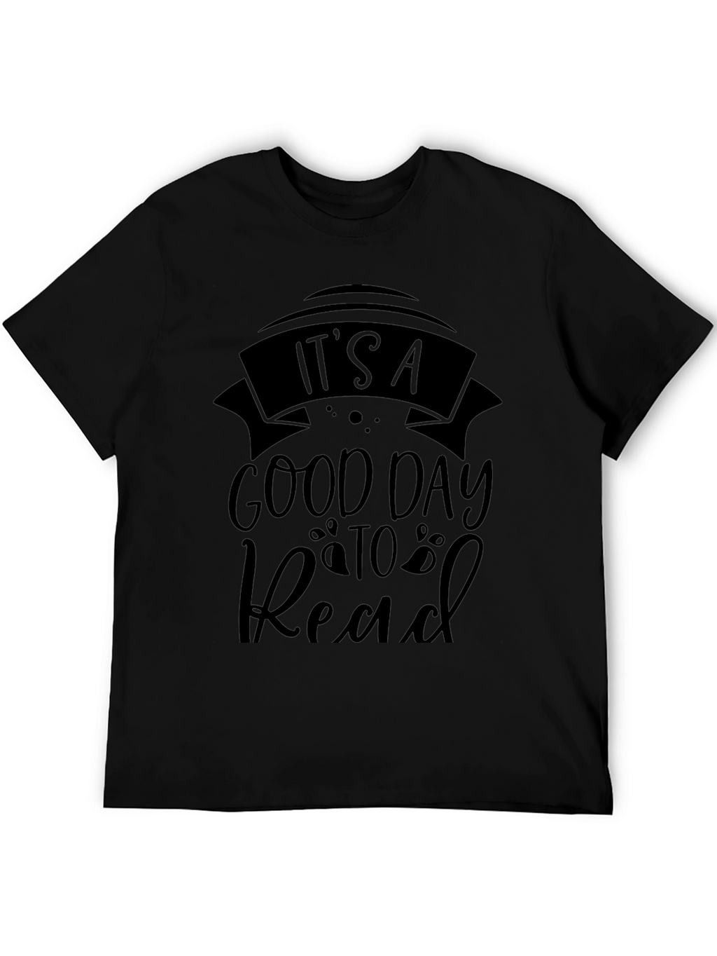 Its A Good Day to Read Black Graphic T-Shirt