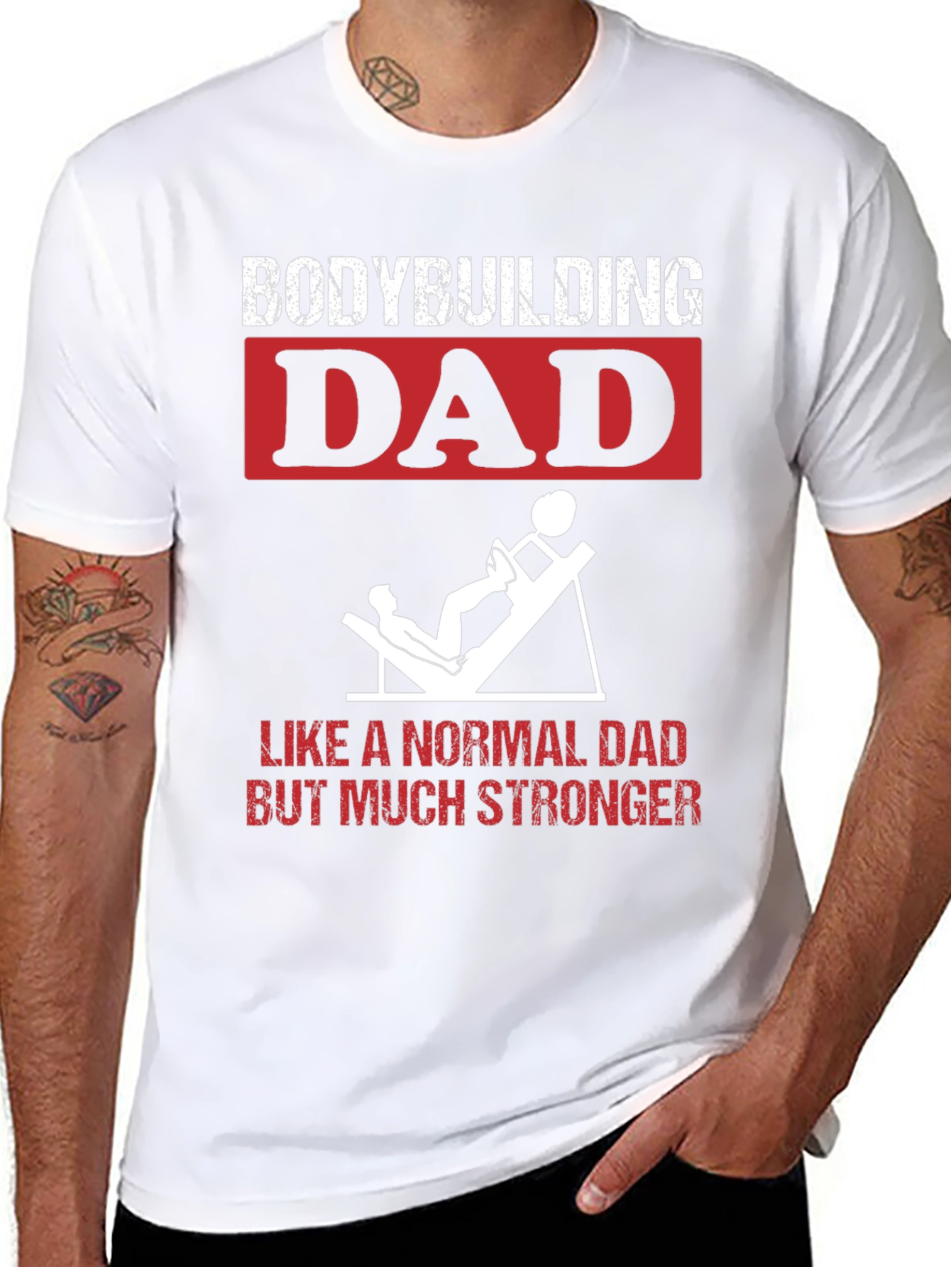 Bodybuilding Dad T-Shirt: Stronger Than Normal!