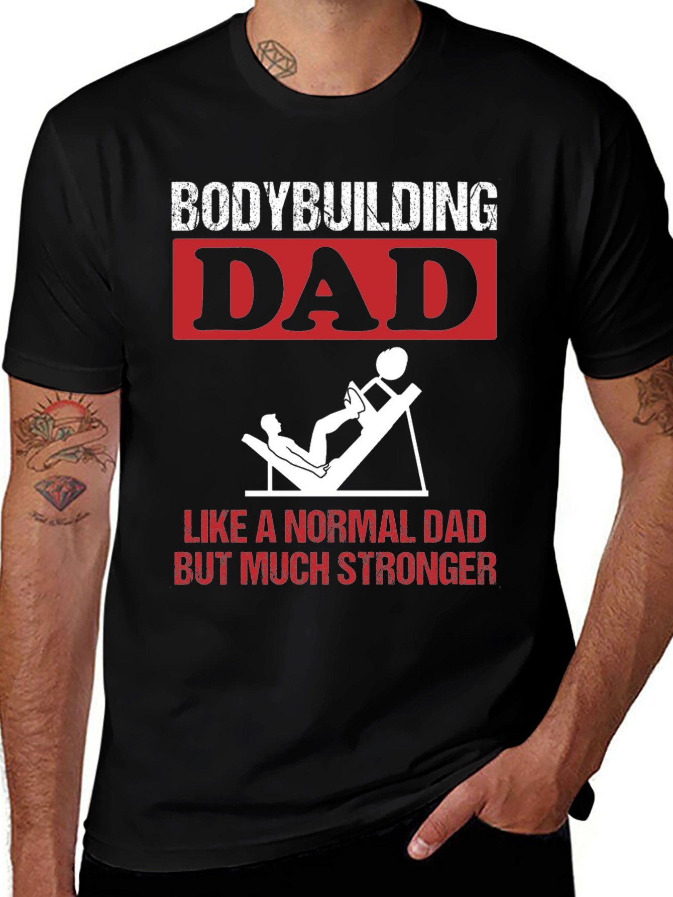 Bodybuilding Dad T-Shirt: Stronger Than Normal!