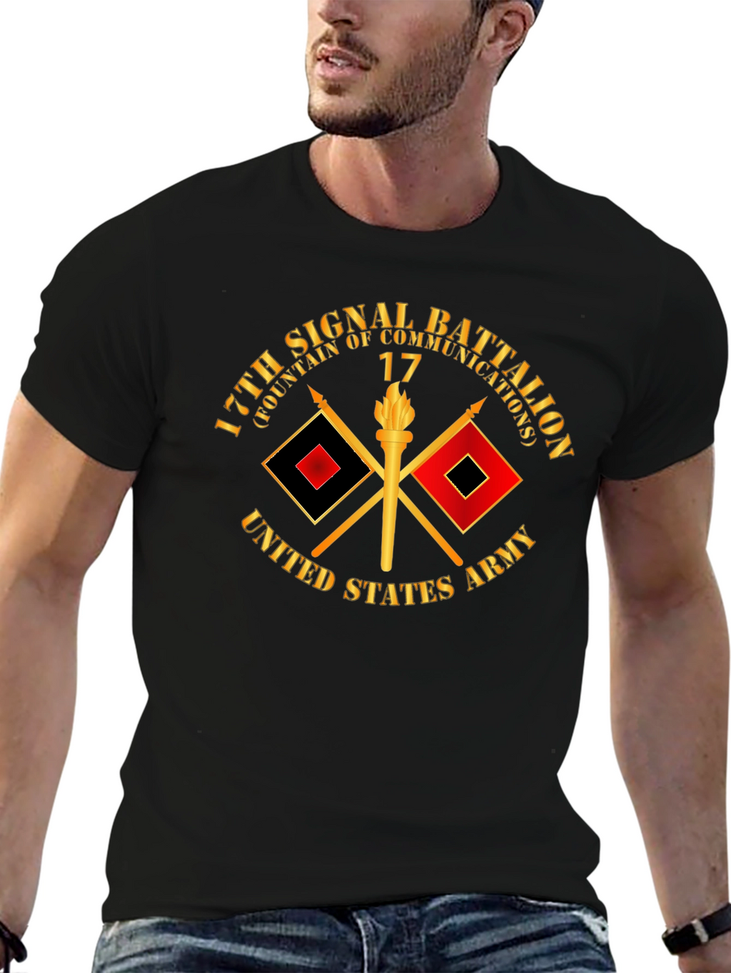17th Signal Battalion T-Shirt - Military Pride