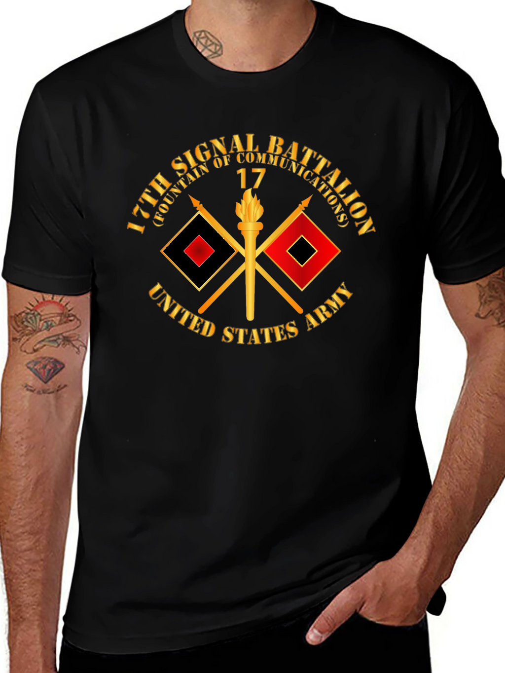 17th Signal Battalion T-Shirt - Military Pride