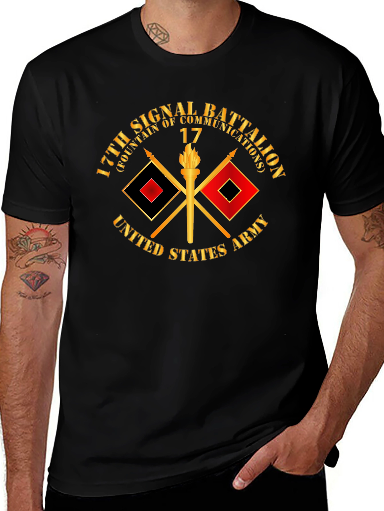 17th Signal Battalion T-Shirt - Military Pride