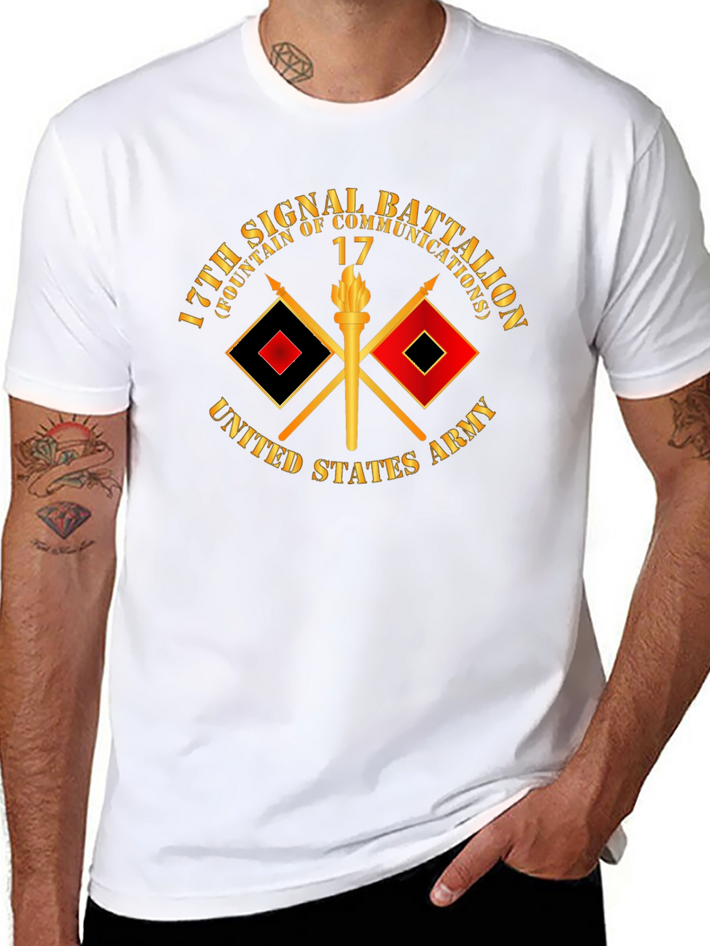 17th Signal Battalion T-Shirt - Military Pride