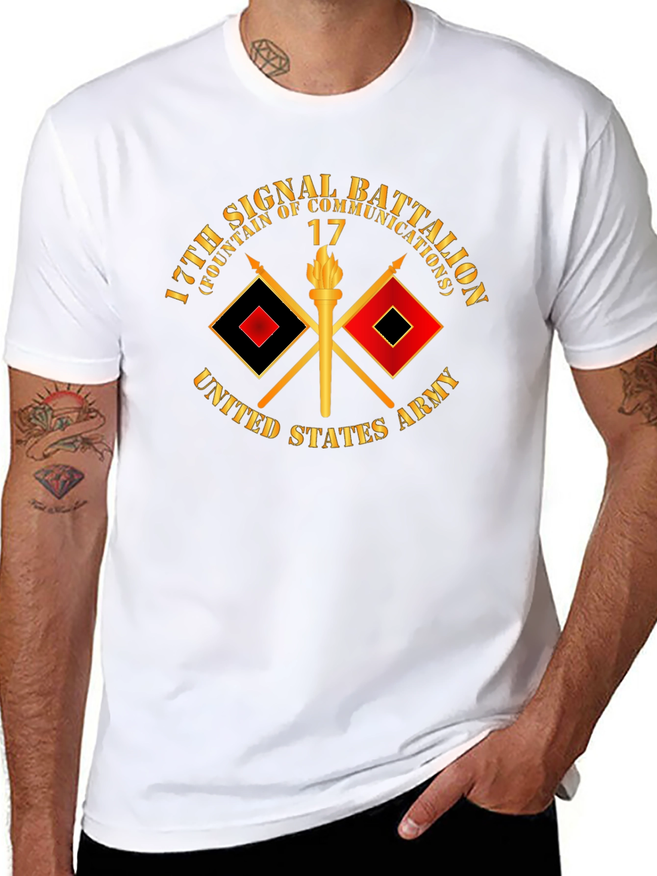 17th Signal Battalion T-Shirt - Military Pride