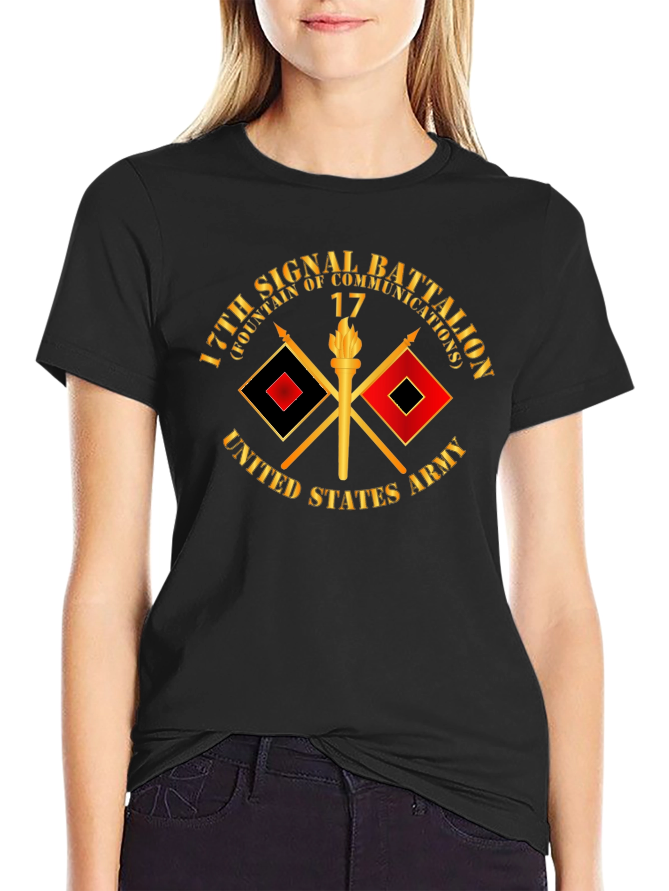 17th Signal Battalion T-Shirt - Military Pride