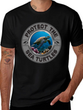 Protect Sea Turtles Graphic T-Shirt - Conservation Tee