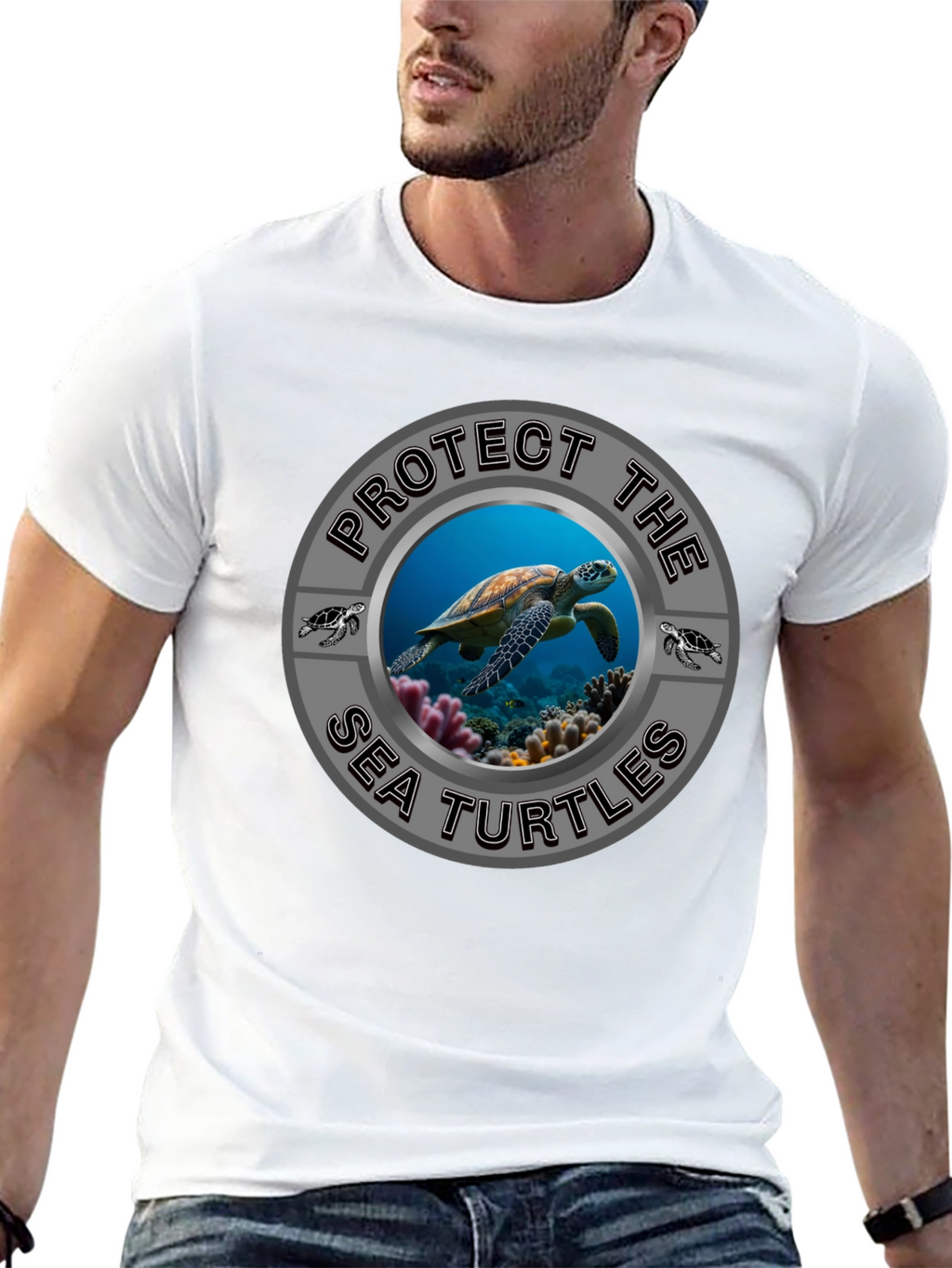 Protect Sea Turtles Graphic T-Shirt - Conservation Tee