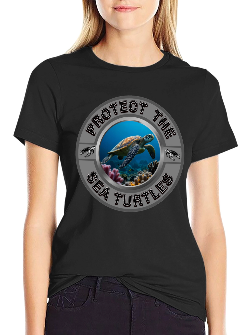 Protect Sea Turtles Graphic T-Shirt - Conservation Tee