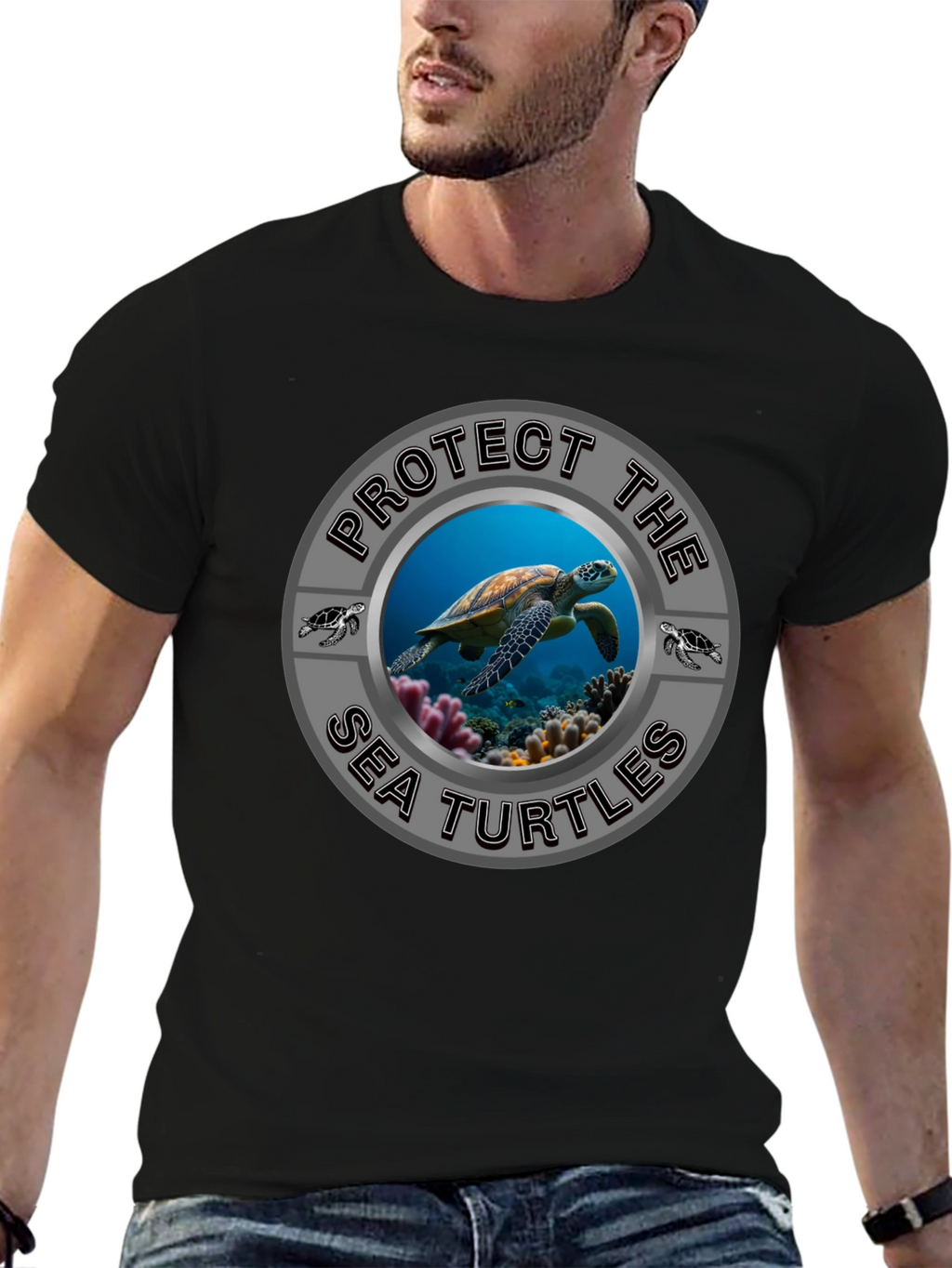Protect Sea Turtles Graphic T-Shirt - Conservation Tee