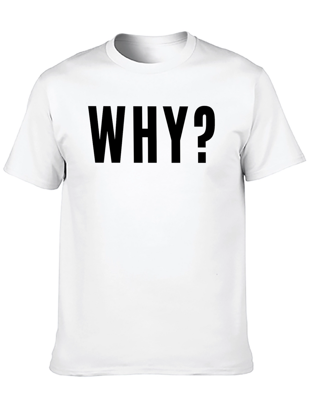 Why? Black Graphic Print T-Shirt