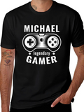 Michael Legendary Gamer Black T-Shirt