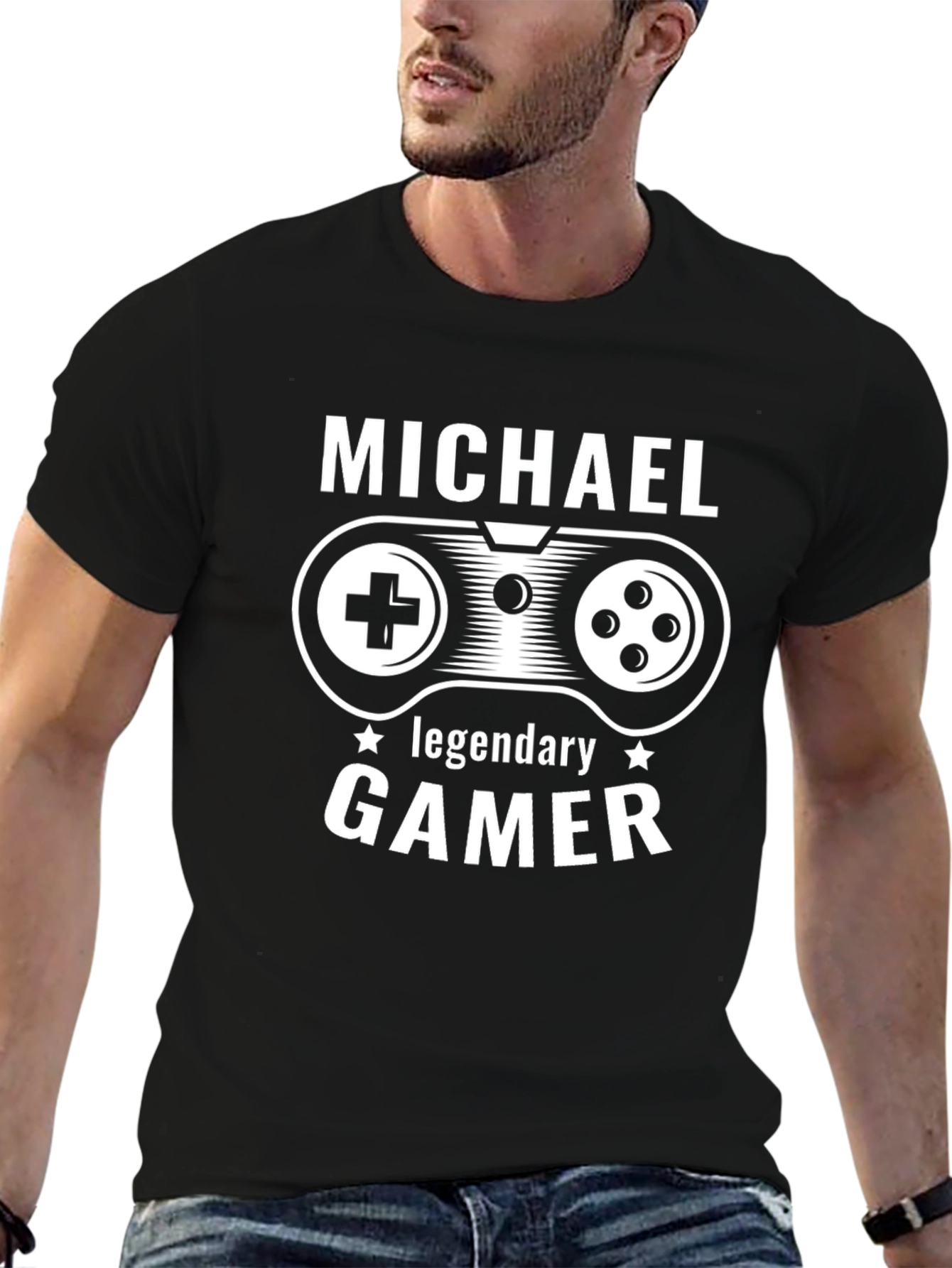 Michael Legendary Gamer Black T-Shirt