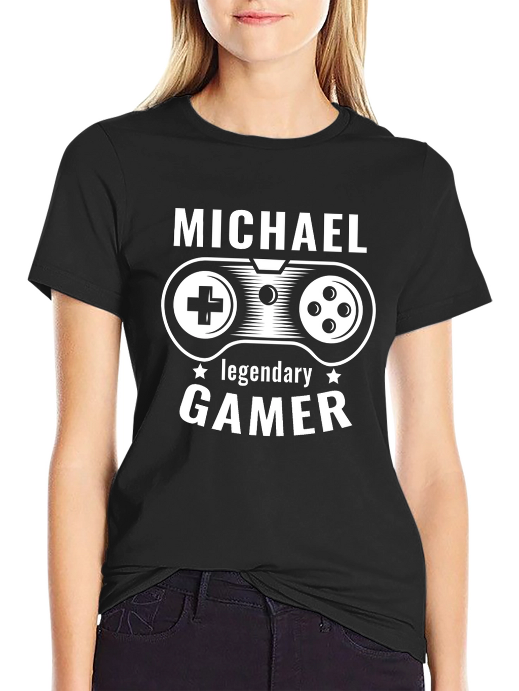 Michael Legendary Gamer Black T-Shirt
